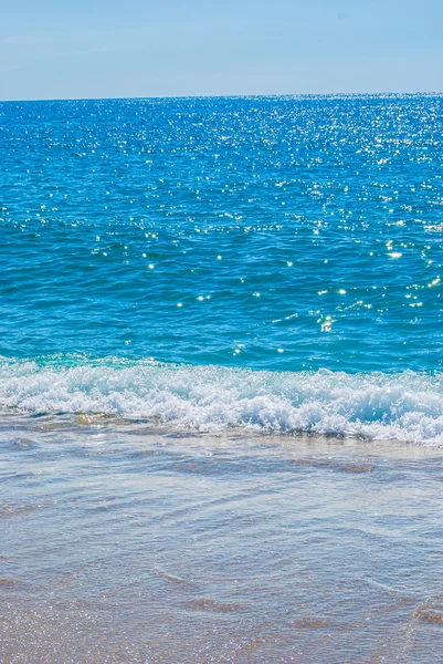 Playa de arena y mar — Foto de Stock