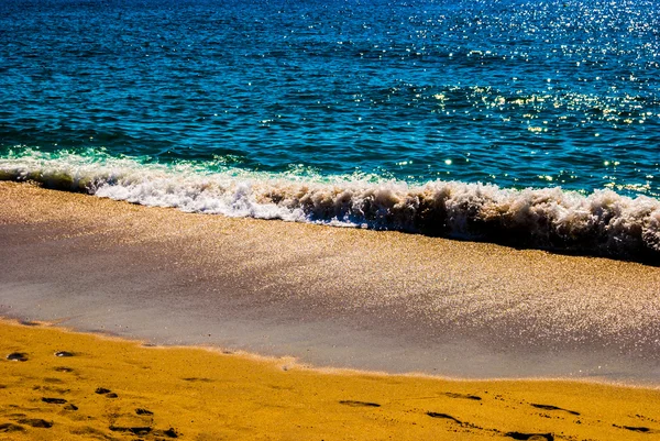 Playa de arena y mar —  Fotos de Stock