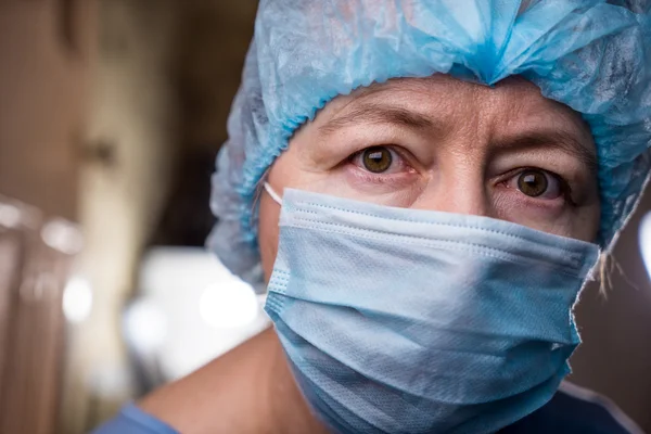 Female dentist with tools — Stock Photo, Image