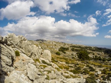 Mallorca Adası, Spai'nın Batı tarafında güzel dağlar