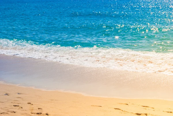 모래사장 과 바다 — 스톡 사진