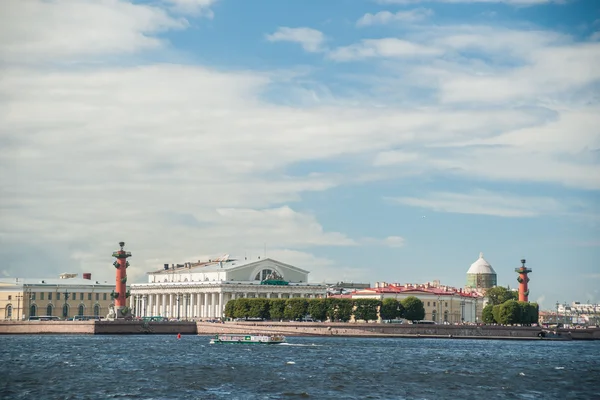 The spit of Vasilievsky Island in Saint Petersburg, Russia. — Stock Photo, Image