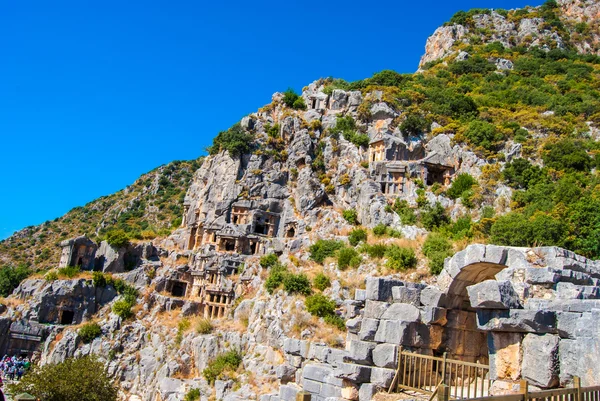 Starověké město myra, antalya, Turecko — Stock fotografie