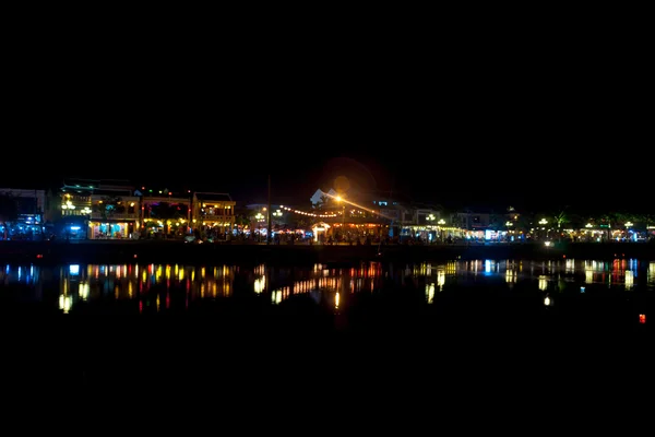 Gece görünümü Hoi An, Vietnam. — Stok fotoğraf