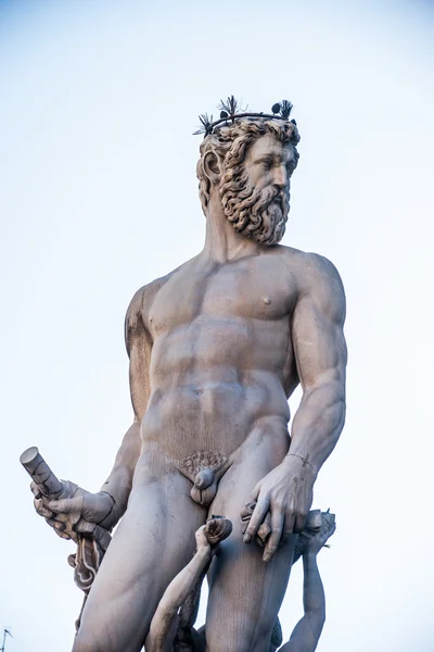 Fonte de Neptuno em Florença, Itália . — Fotografia de Stock