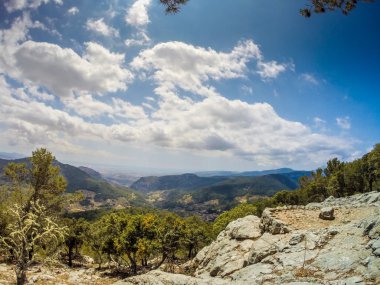 Mallorca Adası, İspanya'nın kuzey tarafında kayalık sahilleri.