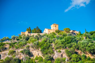 Küçük dağ köyü Deia Mallorca, Spa güzel görünümü