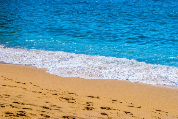 Playa de arena y mar — Foto de Stock