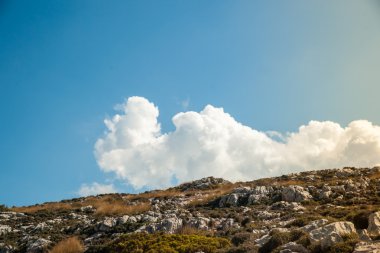 Mallorca Adası, Spai'nın Batı tarafında güzel dağlar