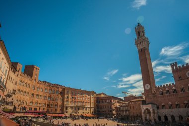 Panorama siena, Toskana, İtalya.