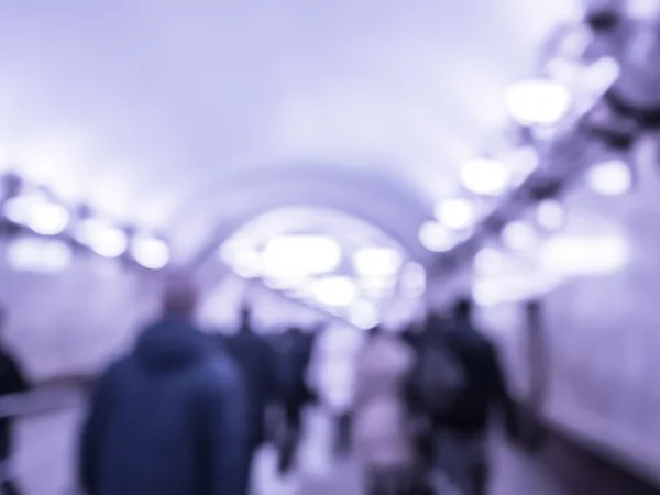 Viajantes da cidade no metrô . — Fotografia de Stock