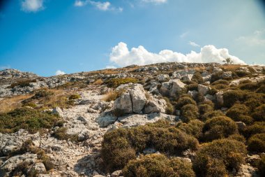 Mallorca Adası, Spai'nın Batı tarafında güzel dağlar