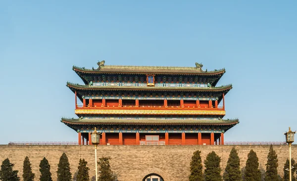 中国北京天安门广场正阳门楼 — 图库照片