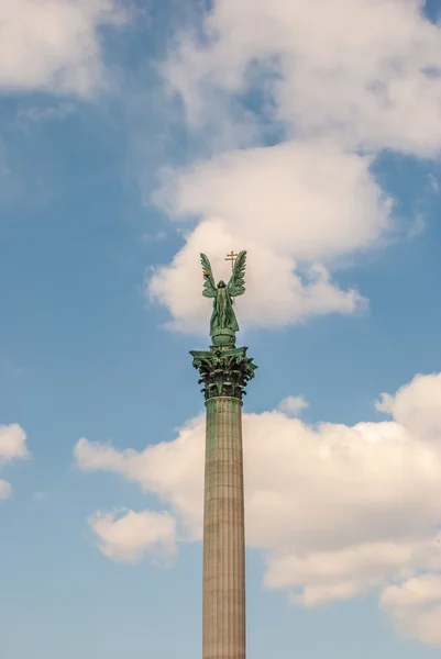 Detail des Denkmals auf dem Heldenplatz in Budapest — Stockfoto