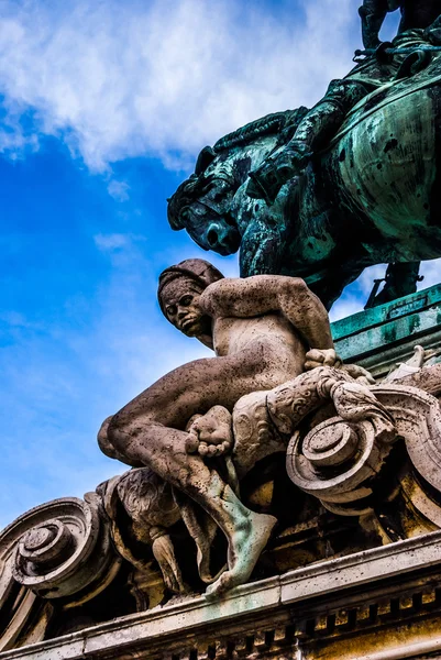 Detalj av staty av Savoyai Eugen i Budapest. — Stockfoto