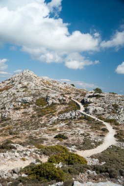 Mallorca Adası, Spai'nın Batı tarafında güzel dağlar