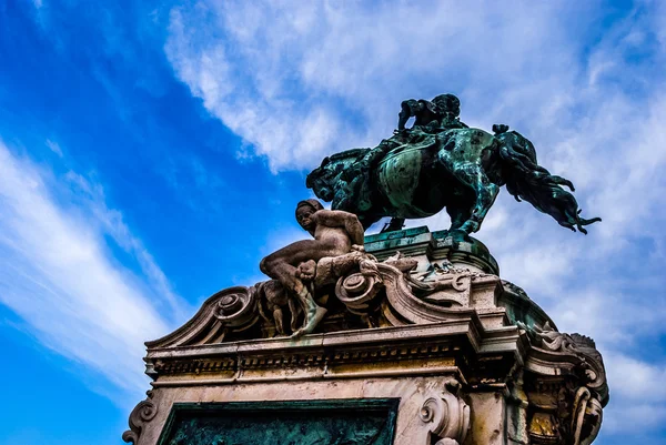 Detalle de la estatua de Savoyai Eugen en Budapest . —  Fotos de Stock