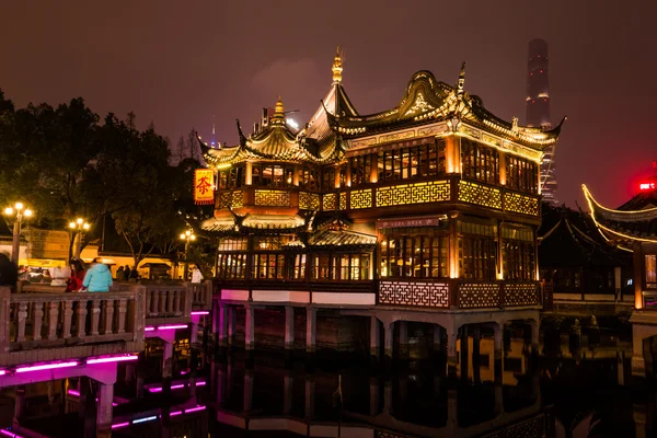 Kinesiska traditionell Yuyuan trädgården i Shanghai — Stockfoto