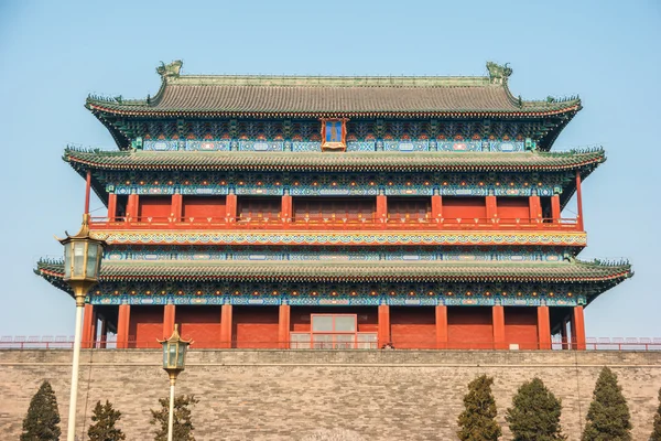 Pekin, Çin Tiananmen Meydanı 'ndaki Zhengyangmen Kapısında