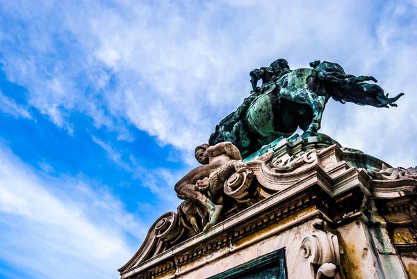 Detalj av staty av Savoyai Eugen i Budapest. — Stockfoto