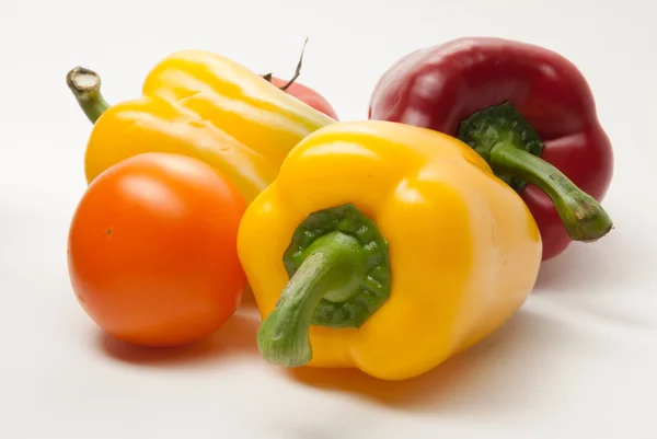 Bell Peppers on a white background — Stock Photo, Image