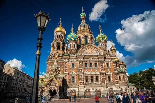 Kan, Saint-Petersburg, Rusya üzerinde kurtarıcı Kilisesi. — Stok fotoğraf