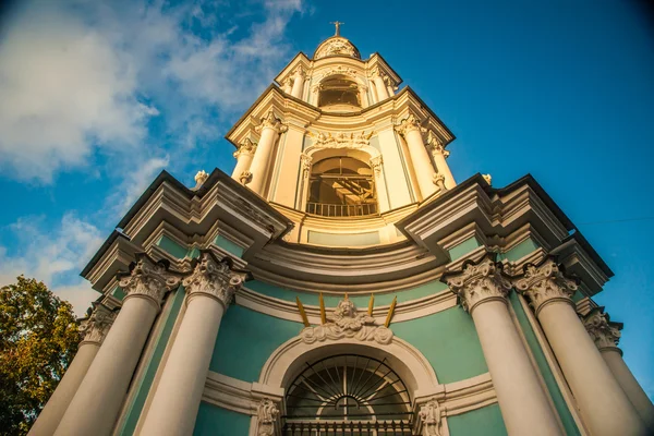 Saint Nicholas Cathedral, Nikolsky sobor in Saint Petersburg — Stock Photo, Image