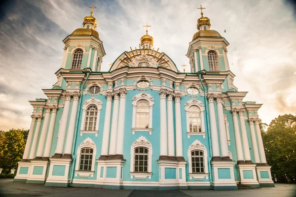 Catedral de San Nicolás, Nikolsky sobor en San Petersburgo — Foto de Stock