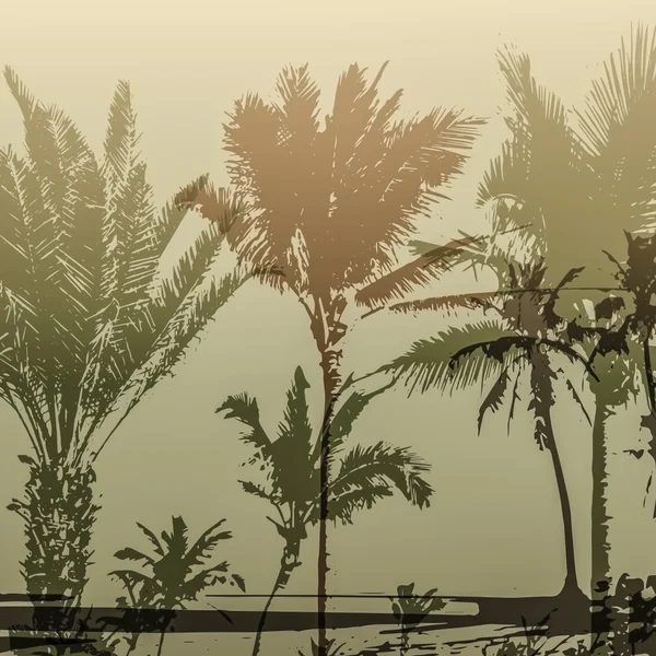 Palm tree tisk — Stock fotografie