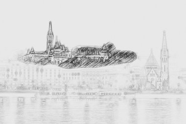 Budapeşte Macaristan gece