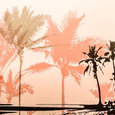 palmiye ağacı yazdırma