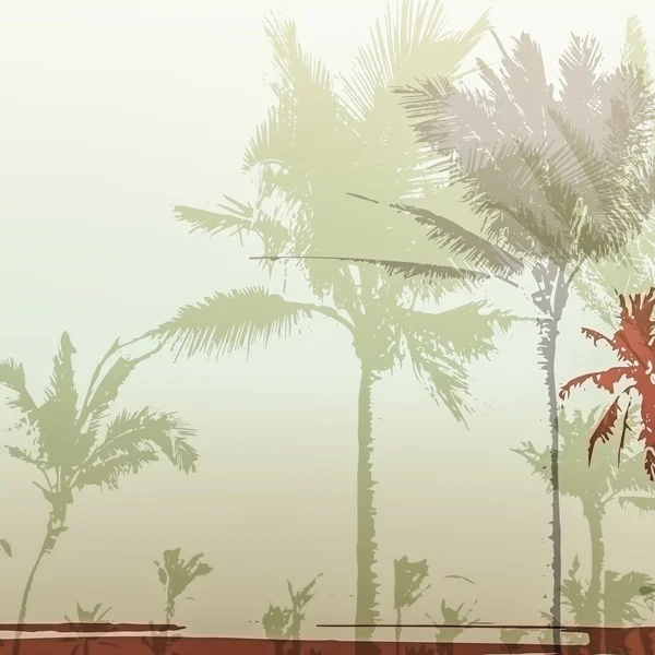 棕榈树打印 — 图库照片