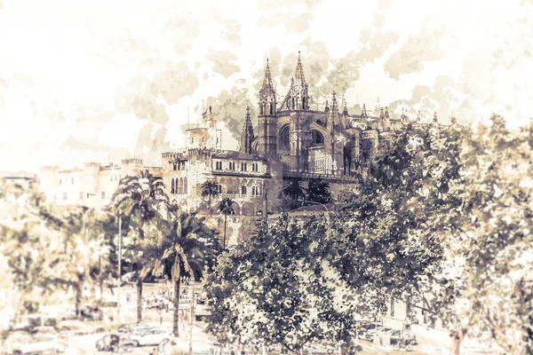 Kathedraal van Palma de Mallorca. — Stockfoto