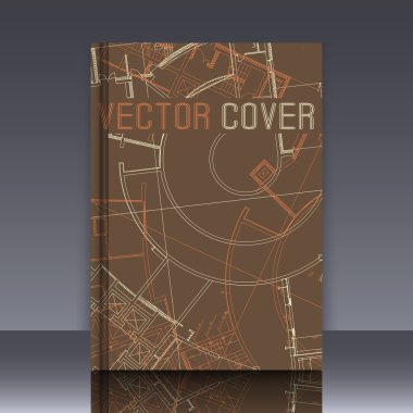 Düz yüzeye soyut mimari detay çizim.