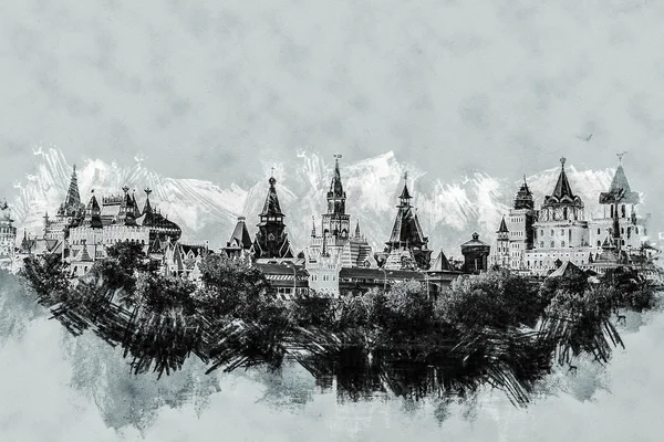 Izmaylovo Kremlin-Moszkva, Oroszország — Stock Fotó