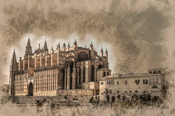 Kathedraal van Palma de Mallorca. — Stockfoto