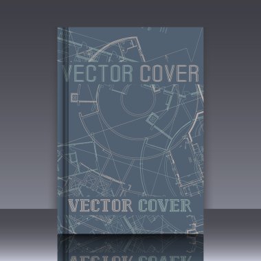 Düz yüzeye soyut mimari detay çizim.