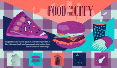 Fast food vektör çizim ile kutsal kişilerin resmi