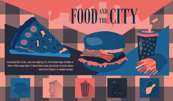 Fast food vektör çizim ile kutsal kişilerin resmi