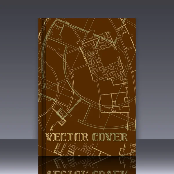 Düz yüzeye soyut mimari detay çizim.