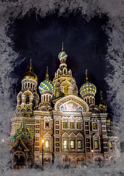 Chiesa sul Sangue Versato a San Pietroburgo, Russia . — Foto Stock