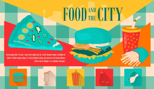 Fast food vektör çizim ile kutsal kişilerin resmi