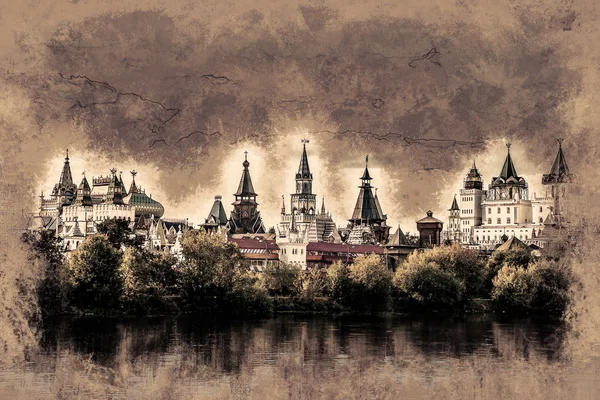 Izmaylovo kremlin in Moskou, Rusland — Stockfoto