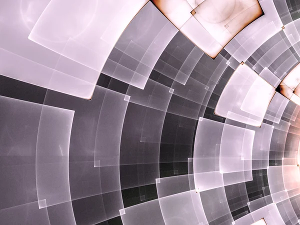 円形の市松模様で抽象的な構成 — ストック写真