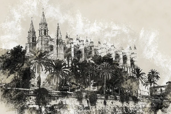 Catedral de Palma de Mallorca. — Foto de Stock