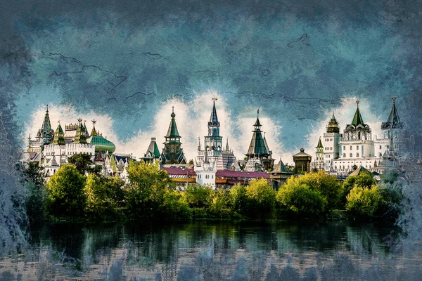 Izmaylovo Kremlin em Moscou, Rússia — Fotografia de Stock