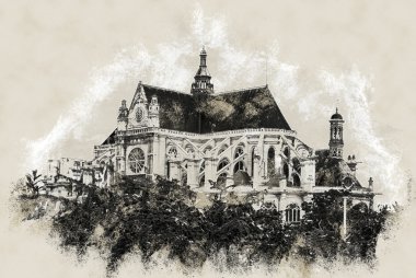 Kilise saint-eustache Kilisesi, paris, Fransa