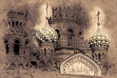 Kan, Saint-Petersburg, Rusya üzerinde kurtarıcı Kilisesi.