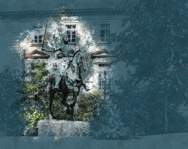 Estátua de Jeanne dArc, Reims — Fotografia de Stock