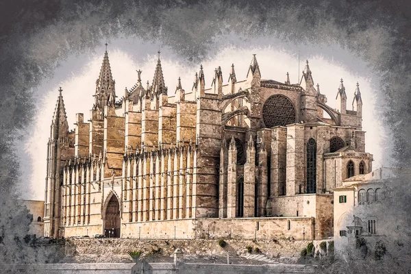 Kathedraal van Palma de Mallorca. — Stockfoto
